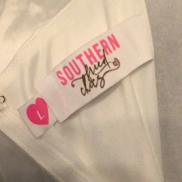 White Satin Southern Fried Chics Mini - Picture 3 of 3